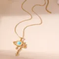 Stile Malocchio Goccia Blu Chiaro (d)