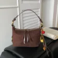 Faux Suede Stijl (Met Bedel) / Koffie