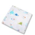 115*115cm / Weißer Bunter Wal-Druck