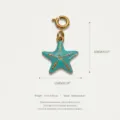 Enamel Starfish Pendant