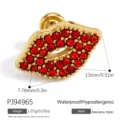 Style Lèvres Rouges en Strass (PJ94965)