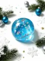 Weihnachtskugel-Stil (Nr. 4) / OPP-Beutel / Blau