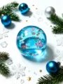 Weihnachtskugel-Stil (Nr. 1) / OPP-Beutel / Blau