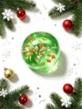 Weihnachtskugel-Stil (Nr. 11) / OPP-Beutel / Grün