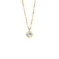 Round Pendant Paperclip Chain (X1398) / Gold