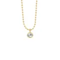 Round Pendant Bead Chain (X1398) / Gold