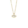 Marquise Pendant Paperclip Chain (X1400) / Gold