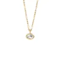 Oval Pendant Paperclip Chain (X1402) / Gold