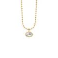 Oval Pendant Bead Chain (X1402) / Gold