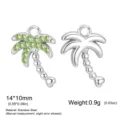 Cocotier Zirconia Vert / Acier