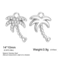 Cocotier Zirconia Blanc / Acier