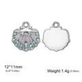 Pétoncle Zirconia Bleu / Acier