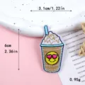 Διακοσμητικό Milkshake Καφέ Με Χαμογελαστό Πρόσωπο (11628)