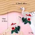 Flamingo met bloem en blad paar (GZ-1335AB)