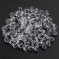 100 Pieces/Pack (Approx 6mm) / Clear White