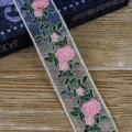 Rosa Grünes Blatt Stil (Modell 1) / Breite 4.5cm