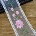 Pink Silver Heart Five Petal Floral Style (Model 13)