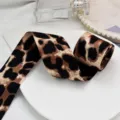 Leopard Scalloped Edge Style (444#) / Approx 3.8cm Wide