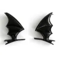 Paire de Barrettes en Cuir Brillant / Noir