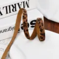 Width approx 1cm / Dark Coffee Leopard (881#)
