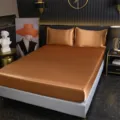 Set Lenzuolo con Angoli / 150cmx200cm (Altezza 25cm) / Caffè