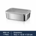 Ανοξείδωτο 410 Με Καπάκι / 18x13x6cm
