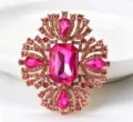 Gold + Rose Red