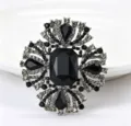 Vintage Luxury Radial Style / Silver & Black