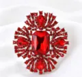 Vintage Luxury Radial Style / Silver + Red