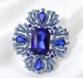 Vintage Luxury Radial Style / Silver & Blue