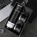 500ml / Bottle With 3 Lids Gift Set / Black