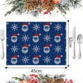 Stile Due (Babbo Natale Fiocco Blu Scuro) / 30*45cm
