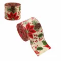 Khaki Flower & Pinecone Style / Width 6.3cm Length 2m