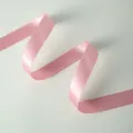 Solid Color Glossy Cotton Ribbon / 2.5cm Pack (20 Yards/Roll) / Rose Pink
