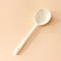 Cuchara De Mango Recto Blanco Leche / 16.5x4.8cm