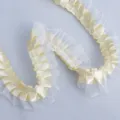 Estilo Regular (824#) / 3.8cm Organza + 2.5cm Poliéster / Amarillo