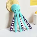 Poulpe au Crochet Bleu
