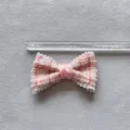 Φιόγκος Tweed με Μαργαριτάρι (W145-1)