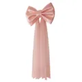 0.8m Wide 3.8m Total Length Train / Pink Mesh Bow
