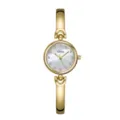 Boîtier Or Cadran Nacre Blanche Bracelet Or