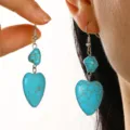 Heart Earrings (10239) / Blue