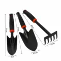 3-Teiliges Set (Rechen + Schmale Schaufel + Breite Schaufel)