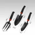 3-Teiliges Set (Gartengabel + Schmale Schaufel + Breite Schaufel)