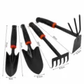 4-Teiliges Set (Hacke + Rechen + Schmale Schaufel + Breite Schaufel)