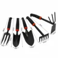 5-Teiliges Set (4 Werkzeuge + Gartengabel)