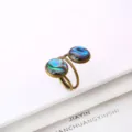 Bronze Tone Abalone Shell Style (D)