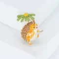 Green Daisy Hedgehog (MM-BR-Green-1581-GN)