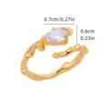 Water Drop Zirconia Lava Texture Open Style (G125122)