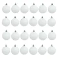 3cm Weiße Weihnachtskugel Set / 24-teiliges Set