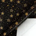 Gold Stars Black (0.43*3M)